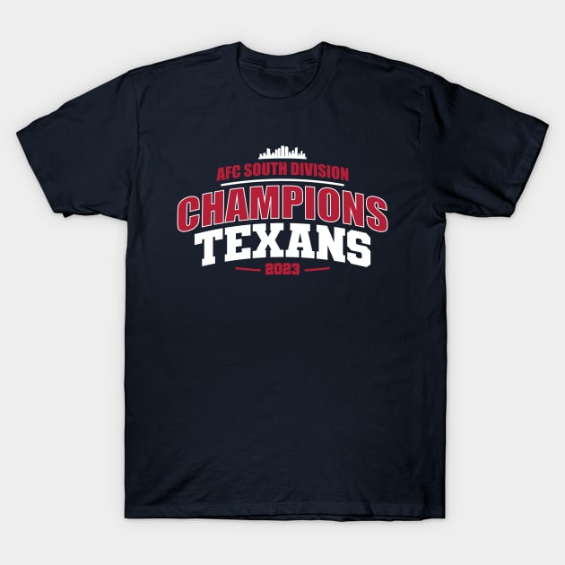 AFC SOUTH Champs Texans T-Shirt by Nagorniak